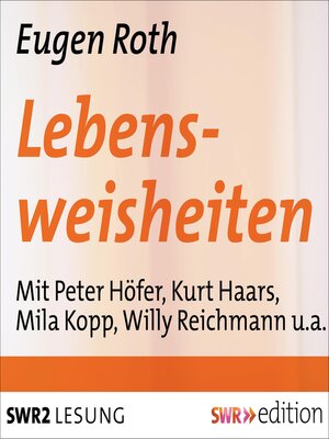 cover image of Lebensweisheiten